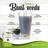 Attar Ayurveda Sabja Basil Seeds image 2