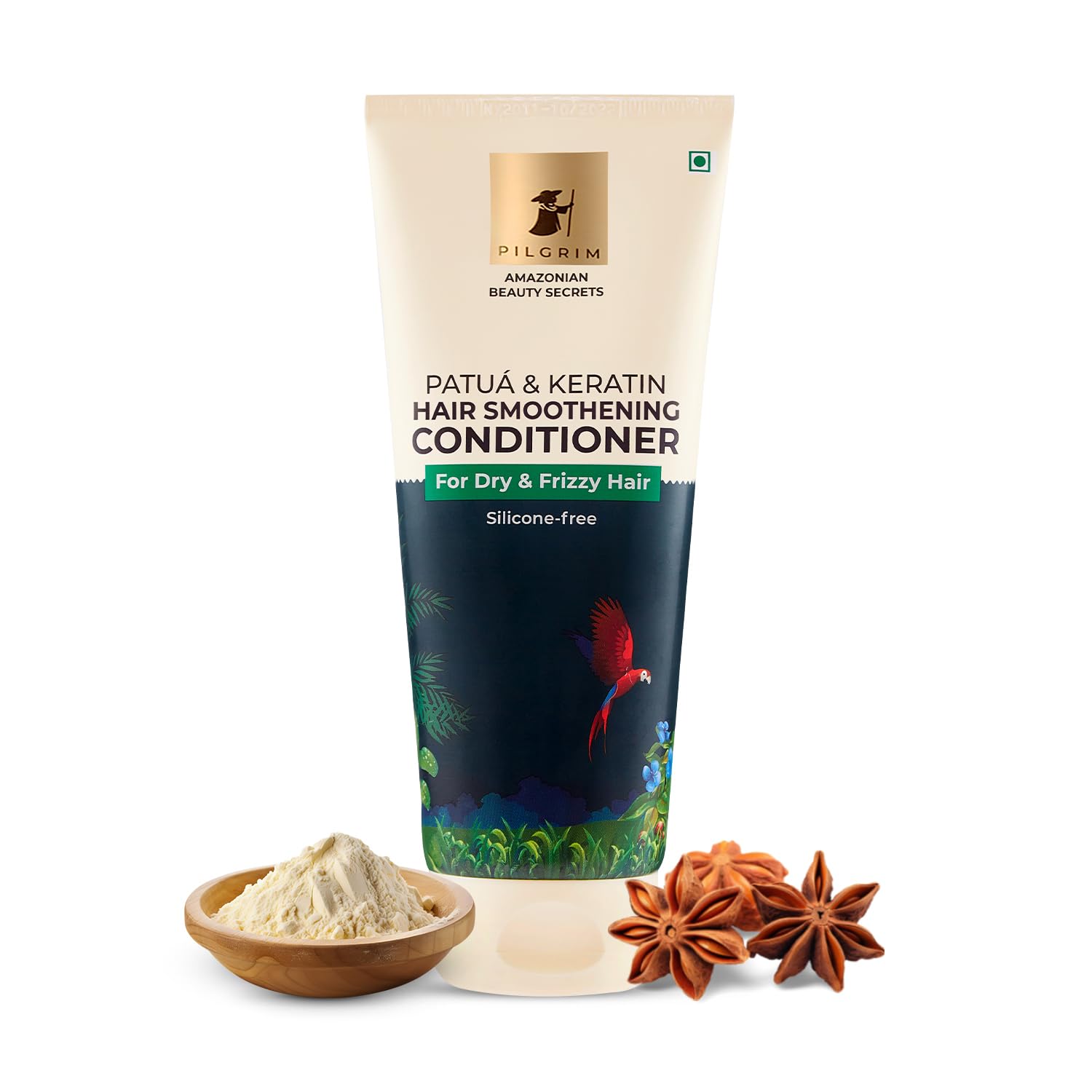 Pilgrim Amazonian Patuá & Keratin Hair Smoothing Conditioner 200ml image 1