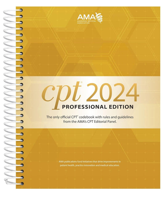 CPT Professional Edition 2024 1st Edition by American Medical Association Paperback bookcover – AVRBOOKS