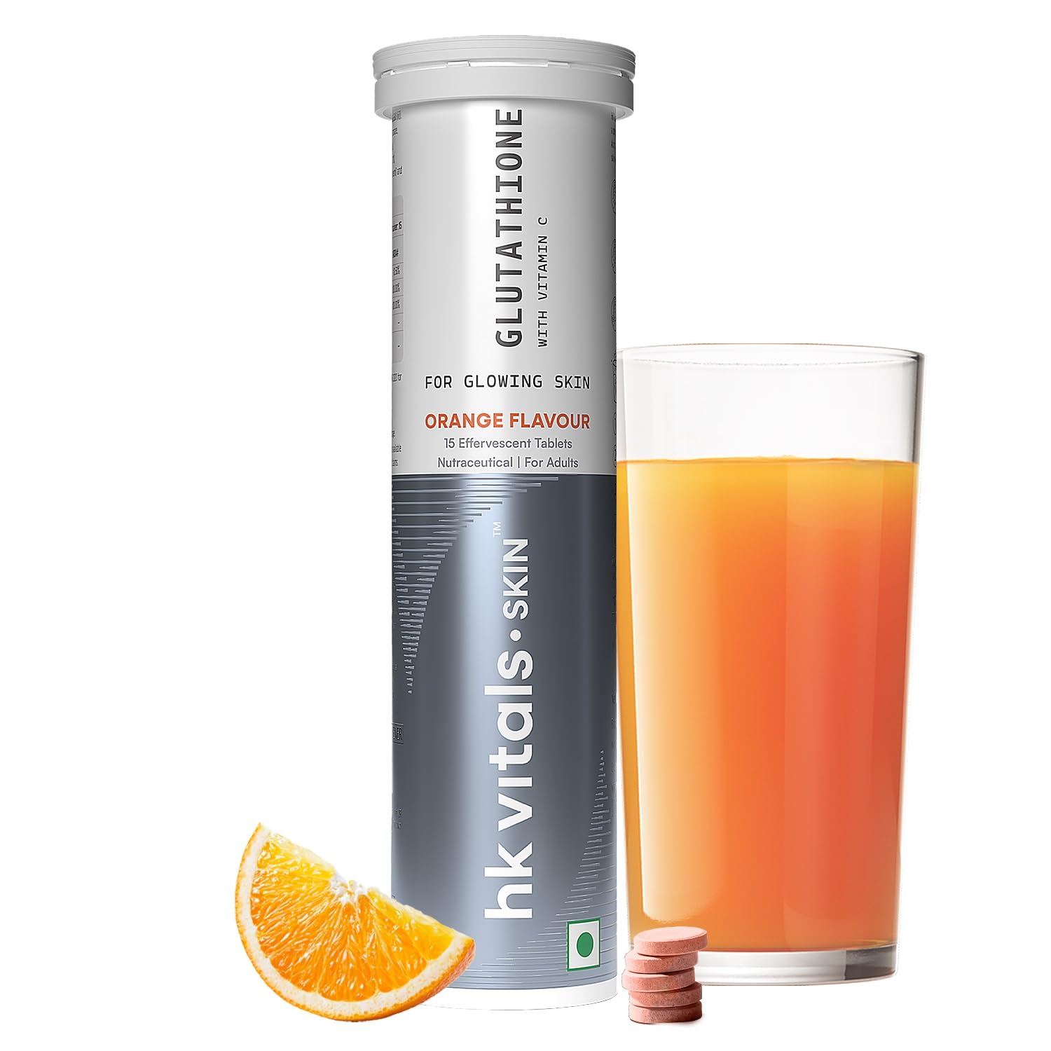 HealthKart hk vitals Glutathione (Orange, 15 Effervescent Tablets, Pack of 2) | image 7