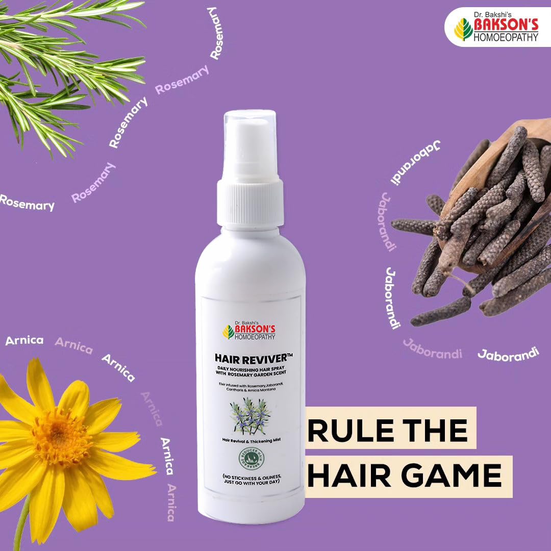 Dr. Bakshi's BAKSON'S HOMOEOPATHY Bakson'S Hair Reviver-100 Ml image 4