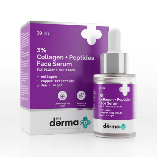 The Derma Co 3% Collagen + Peptides Face Serum - 30 ml image 1