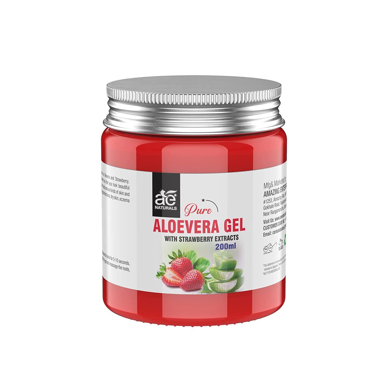 Ae Naturals Pure Aloevera Gel With Strawberry Extracts image 1