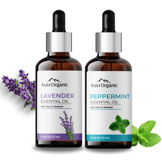 Aravi Organic   Lavender And Peppermint Essential Oil- 15 ml image 1