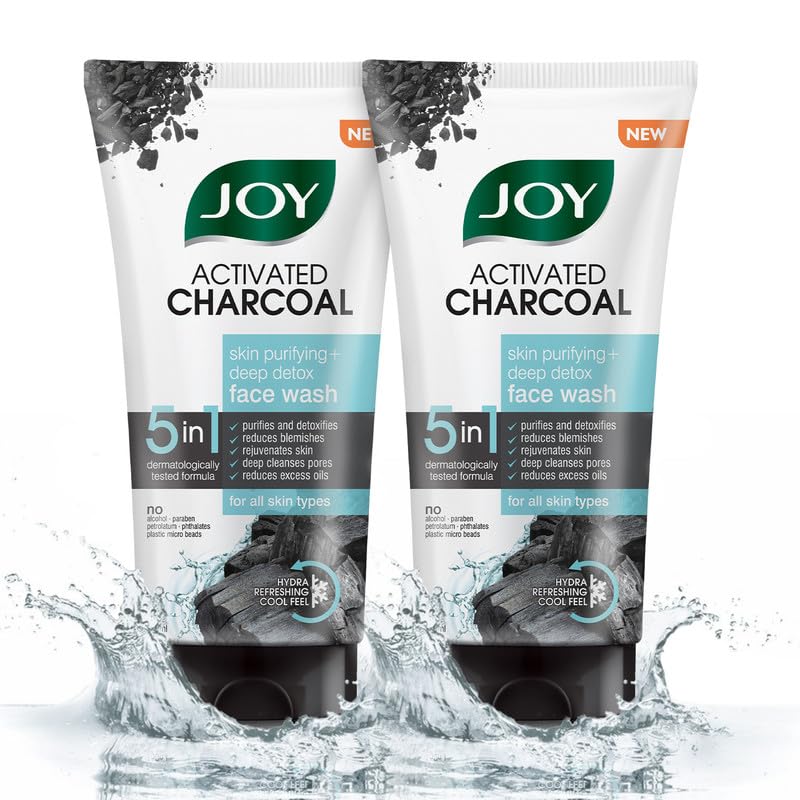 Joy Charcoal Face Wash  pack of 2 (2X150ml) image 1