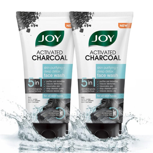 Joy Charcoal Face Wash  pack of 2 (2X150ml) image 1