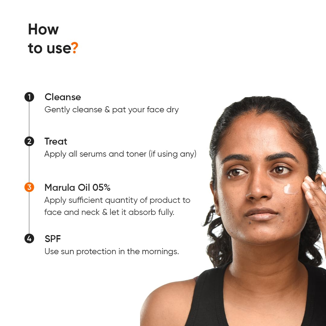 Minimalist Marula Oil 5% Face Moisturizer For Dry Skin-10ml image 5