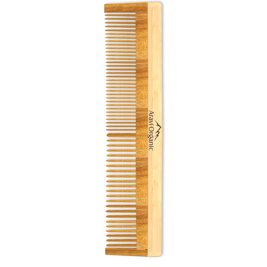 Aravi Organic Handmade Wooden Neem Comb image 1