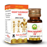 Basic Ayurveda Vasant Kusumakar Ras (With Gold) Tablets -30 Tablets image 1
