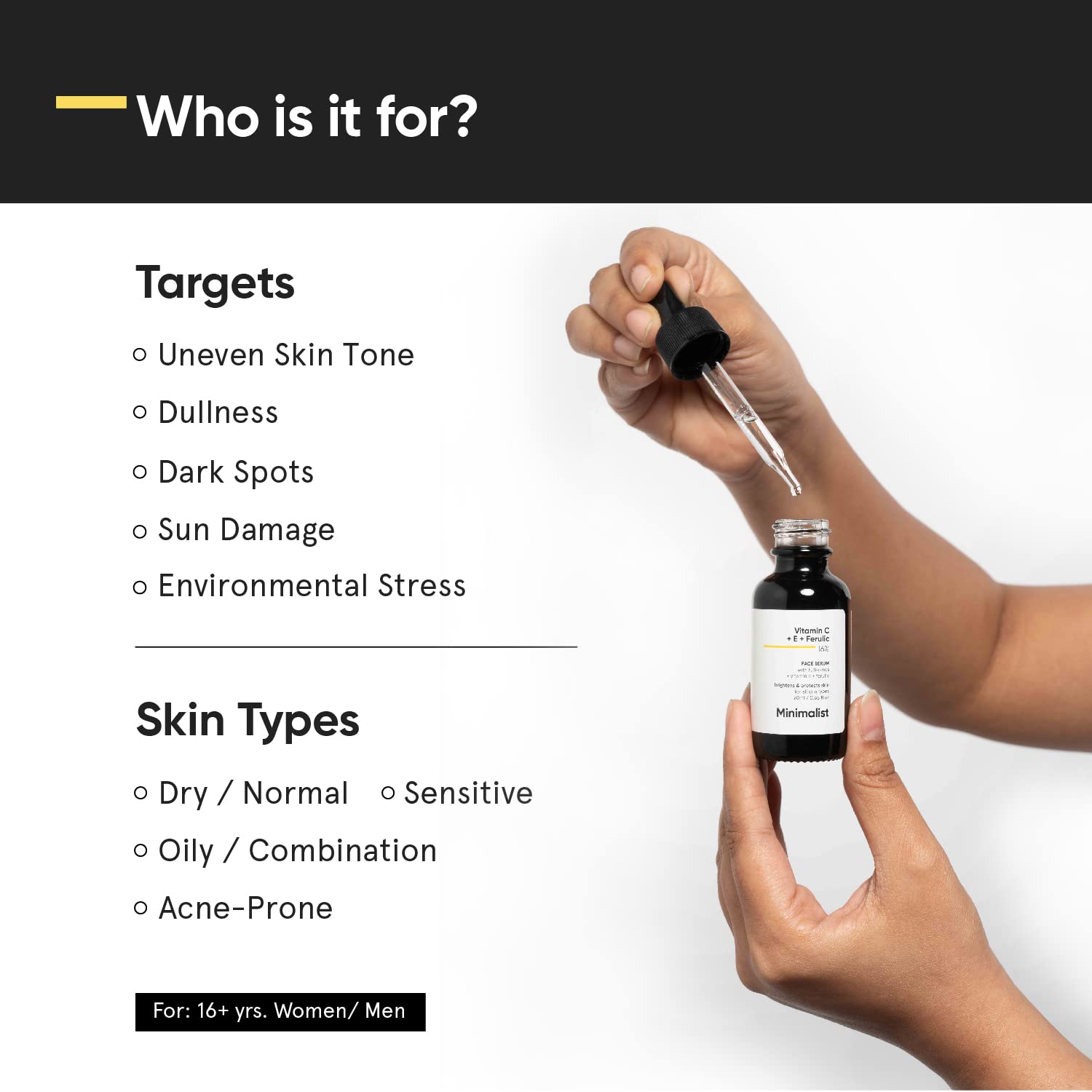 Minimalist Skin Brightening & Uneven Skin Tone | For Women & Men | 20 ml image 2