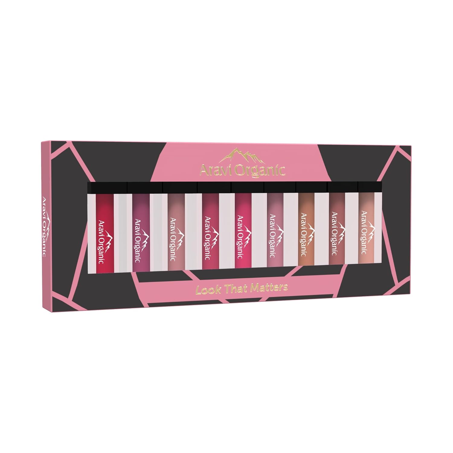 Aravi Organic Nude Shades & Pink Shades Soft Matte Long Stay Lipstick - 1.5 ml Each image 1