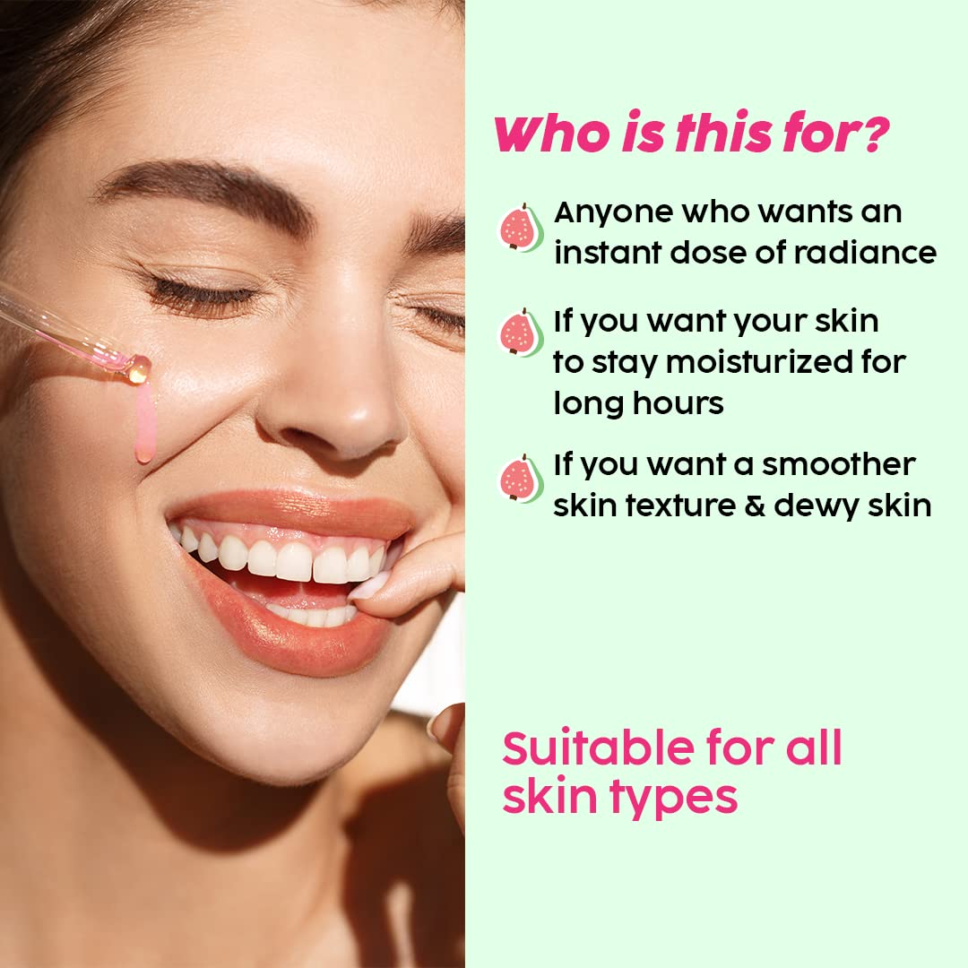 PLIX  SPF 50+ Guava Glow Sunscreen and 23% Vitamin C Guava Face Serum Combo (50g and 20ml) image 7