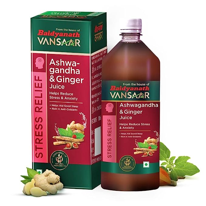 Baidyanath Vansaar Ashwagandha Ginger Juice - 1 Litre image 1