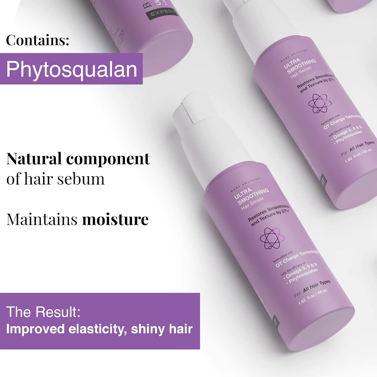 Bare Anatomy Ultra Smooth ing Hair Serum-50ml image 3