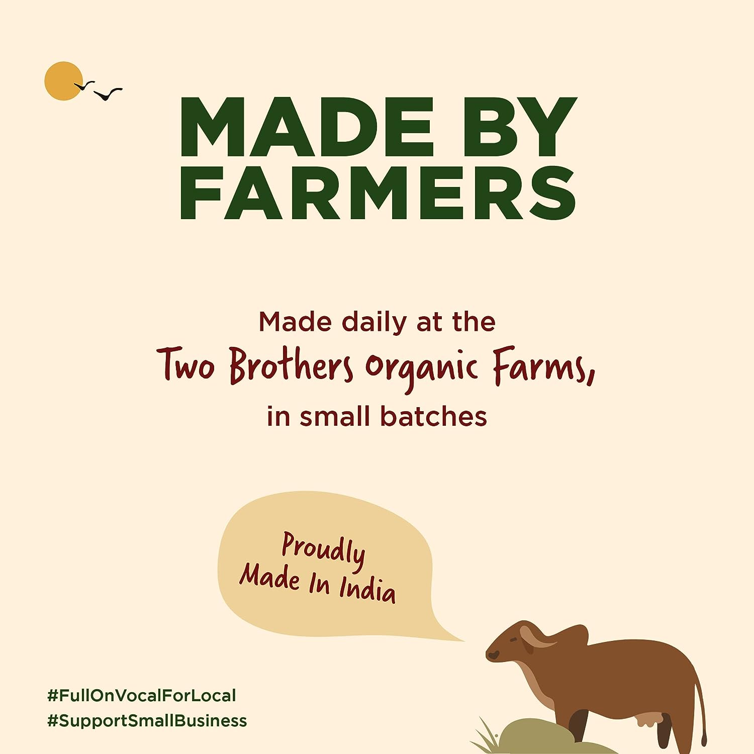Two Brothers Organic Farms A2 Gir Cow Cultured Ghee - 250 ml image 8