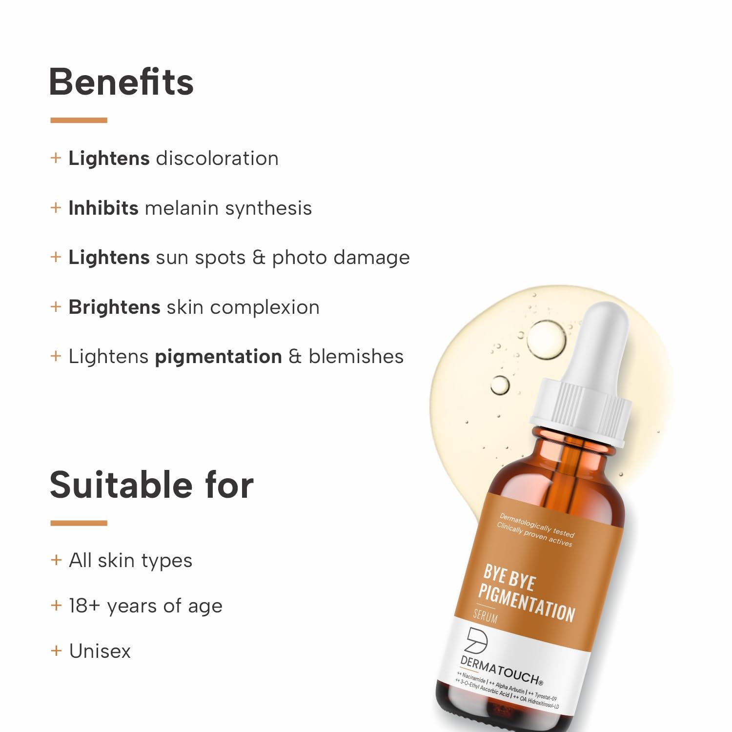 DERMATOUCH Bye Bye Pigmentation Serum -18ml image 3