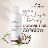 Aravi Organic  Cold Pressed Coconut Oil And Castor Oil  200 ml image 2