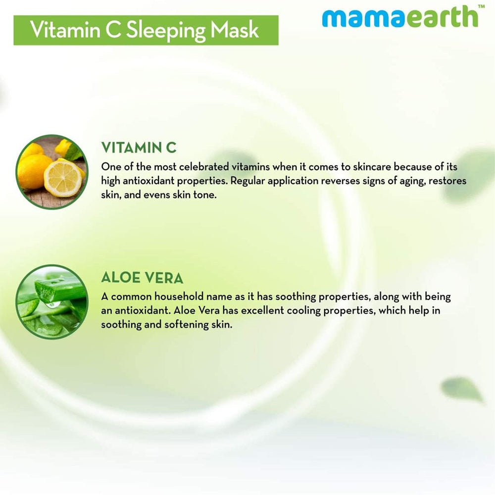 Mamaearth Vitamin C Sleeping Mask For Skin Illumination - 100 gms image 5