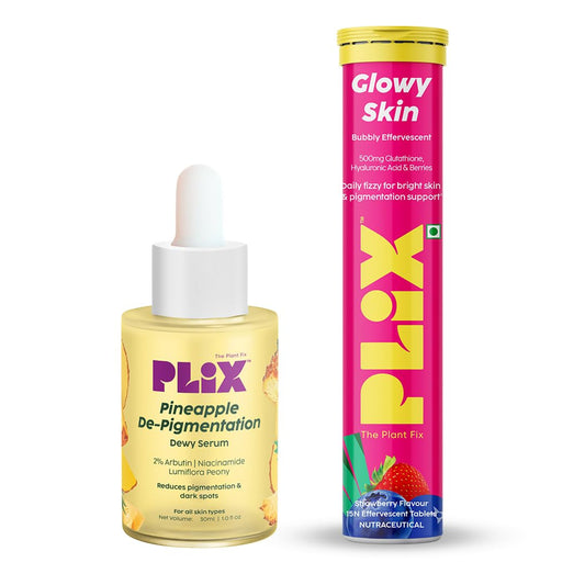 PLIX  Skin Glow 15 Effervescent Tablets Serum Combo(Pack of 2) image 1