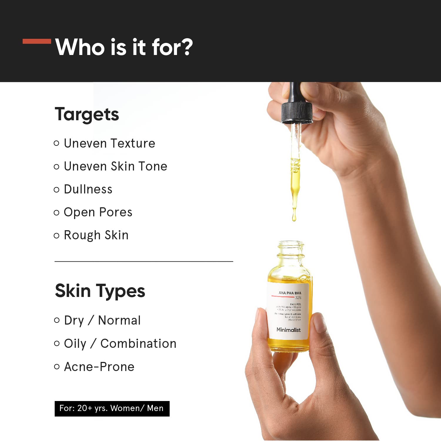 Minimalist 25% AHA + 2% BHA + 5% PHA Peeling Serum-30ml image 4