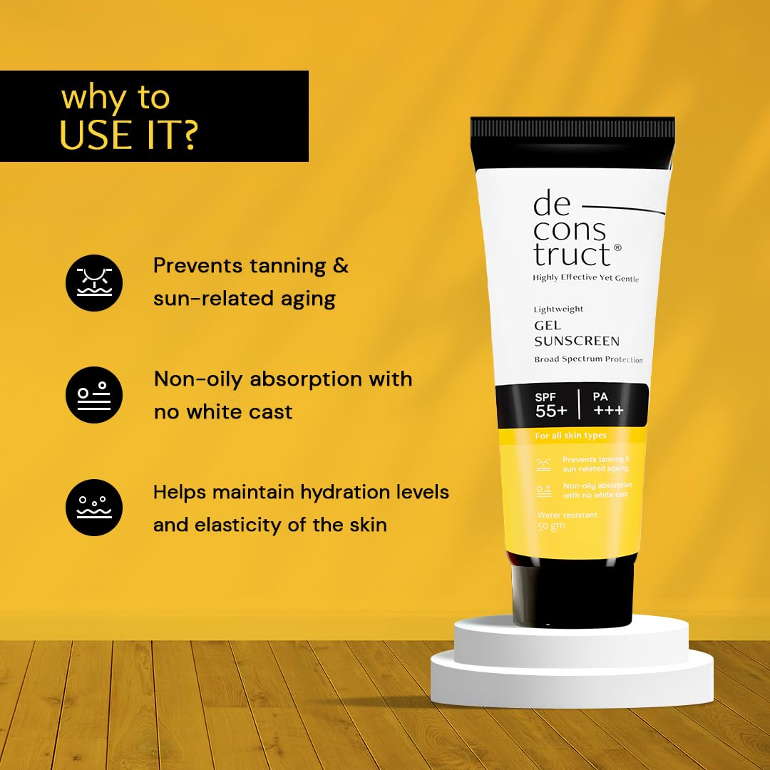 Deconstruct Face Gel Sunscreen Spf 55+ And Pa+++ -50gm image 2