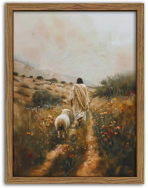 99 Sheep Canvas Wall Art – Framed Canvas Painting Poster for Living Room, Bedroom, or Office, 12x16 Inch Paperback bookcover – AVRBOOKS
