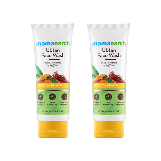 Mamaearth Ubtan Facewash for tan removal - Pack Of 2 image 1