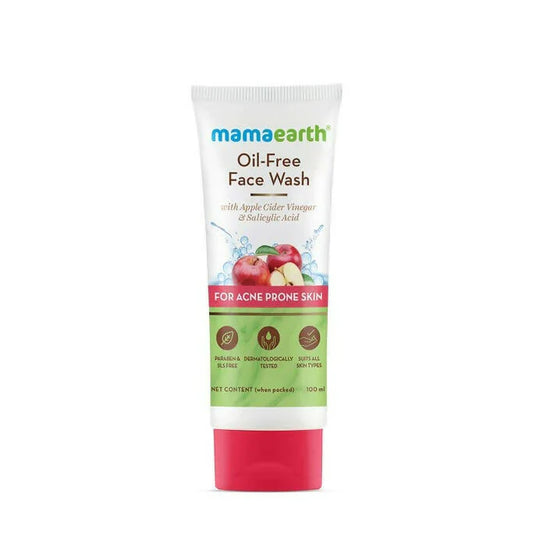 Mamaearth Oil-Free Face WashA pple  Acid for Acne-Prone Skin -100 ml image 1