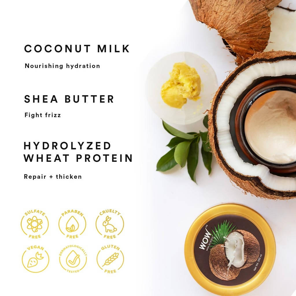 Wow Skin Science Coconut Milk Hair Mask - 200 ml image 4