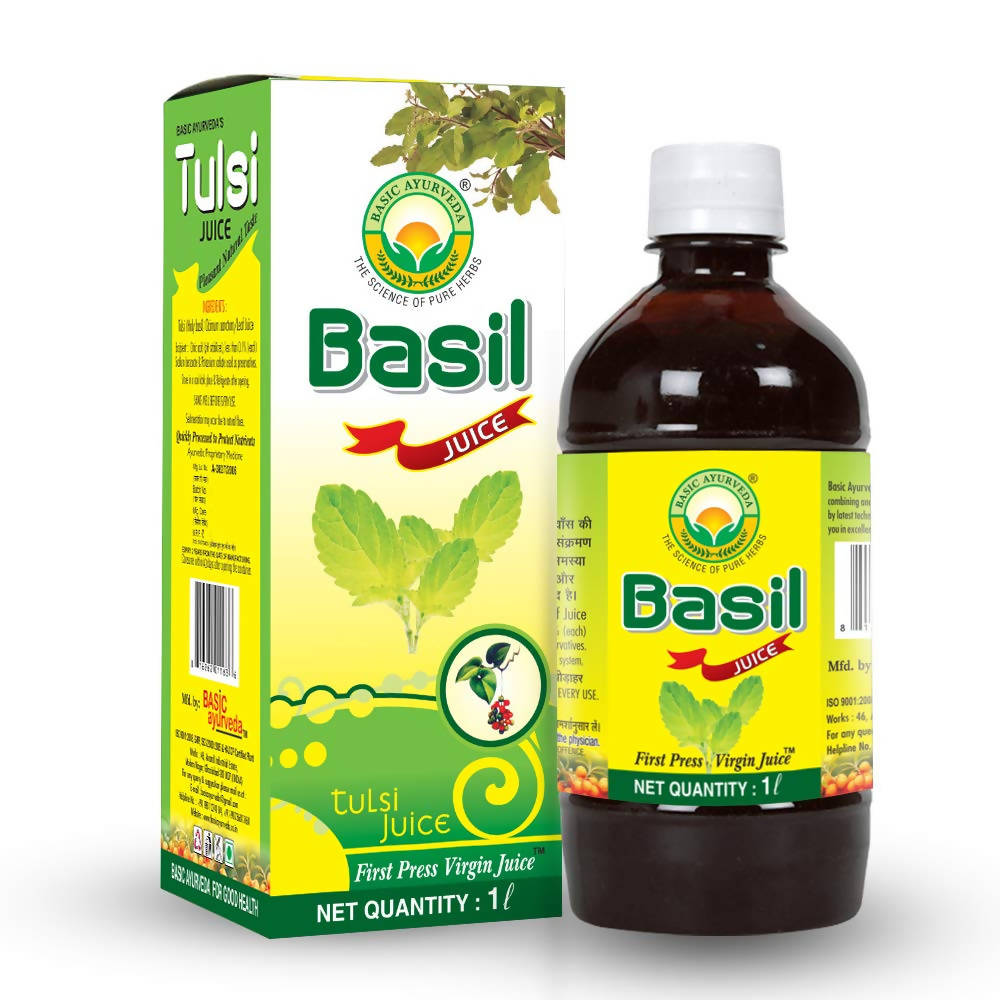 Basic Ayurveda Basil Tulsi Juice - 1 Liter image 1
