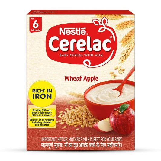 Nestle Cerelac Baby Cereal With Milk - Wheat Apple image 1
