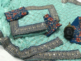 Soft Georgette With Sequence Work Saree & Blouse image 6