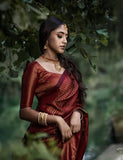 Soft Lichi Silk Rich Pallu & Jacquard Work On All Over The Saree image 6