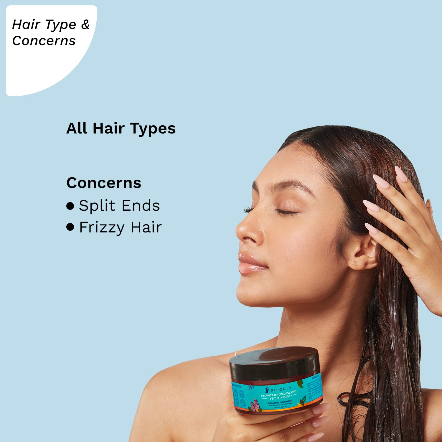 Pilgrim Argan Oil Hair Mask With White Lotus And Camellia - 200 ml image 6