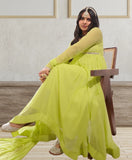 Georgette With Full Sleeves Long Gown Anarkali Dresses image 6
