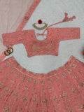 Faux Georgette Embroidery Sequence Work Lehenga Choli With Dupatta image 6