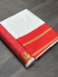 Soft Lichi Silk Saree And Blouse image 6