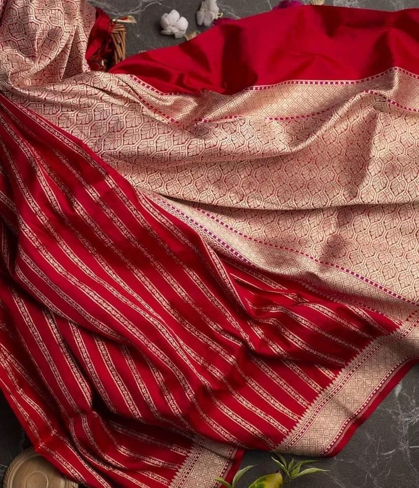 Soft Lichi Silk Saree,Indian Party Wear Sari With Blouse image 6