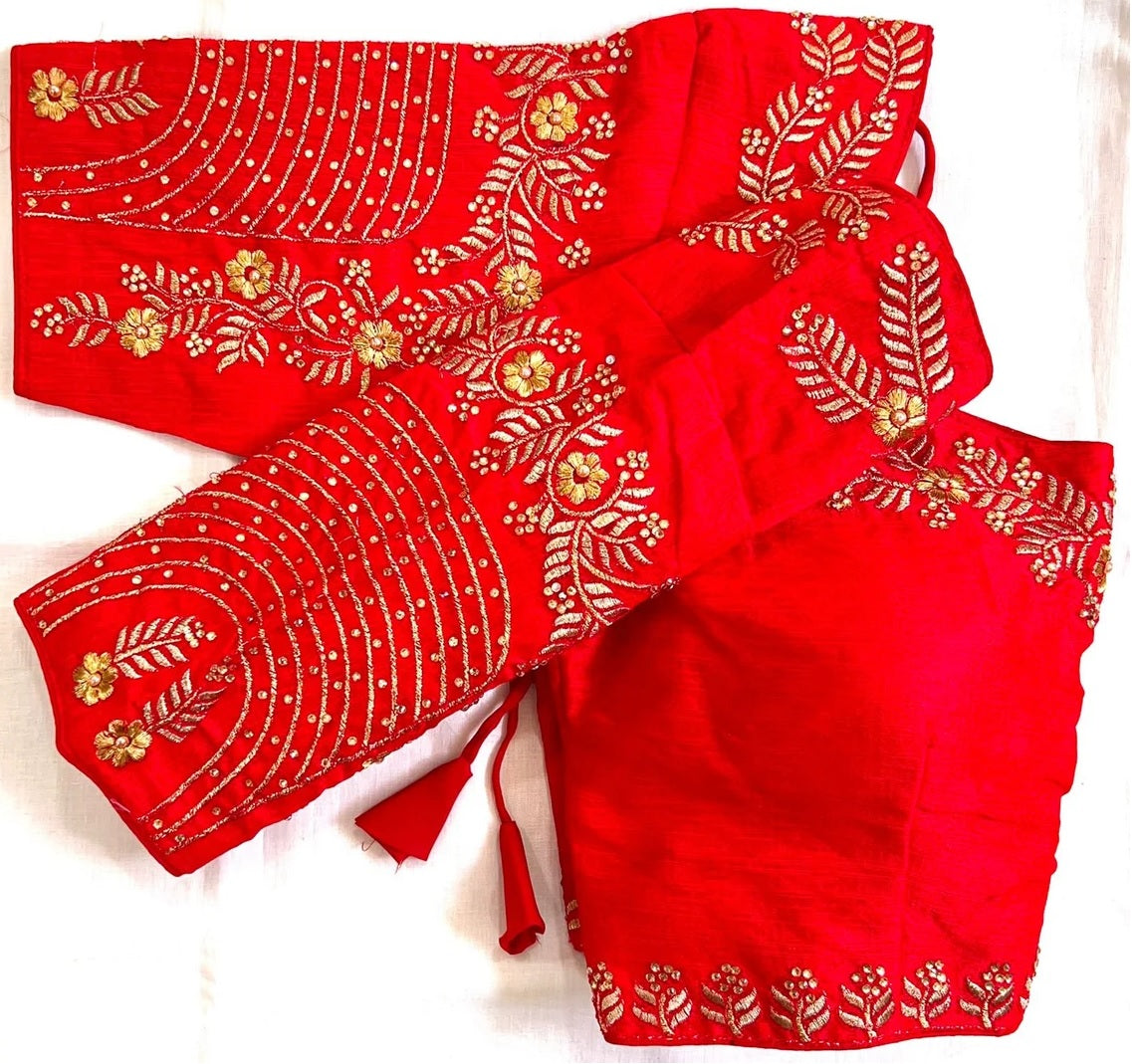 Fantam Silk & Handwork, Dori And Zari Work Blouse image 6