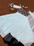Faux Georgette Embroidery Work Dress With Dupatta image 6