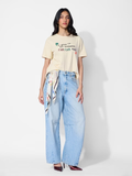 Textured T-shirt: Far Away Women Relaxed Fit T-Shirts image 2