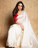 Pure Heavy Georgette With Digital Printed Saree With Blouse image 1