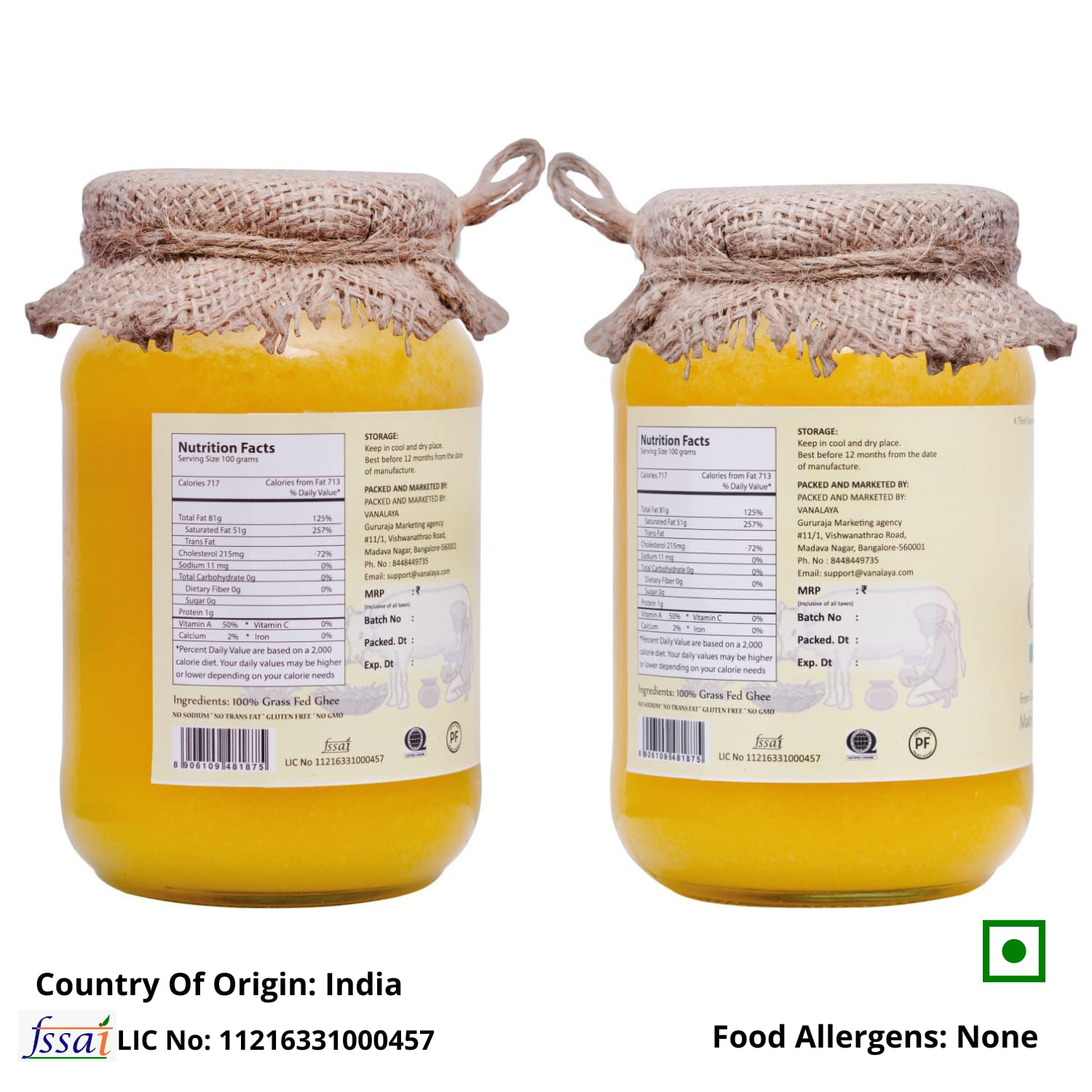Vanalaya Organic Gir Cow Ghee - 200 ml image 6