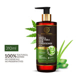 Khadi Natural Neem & Aloe Vera Hair Conditioner - Paraben, Silicones, Sulphate, Color, Salt & Artificial Fragrance Free-310 ml image 6