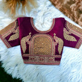 Silk Embroidery Work Blouse image 8