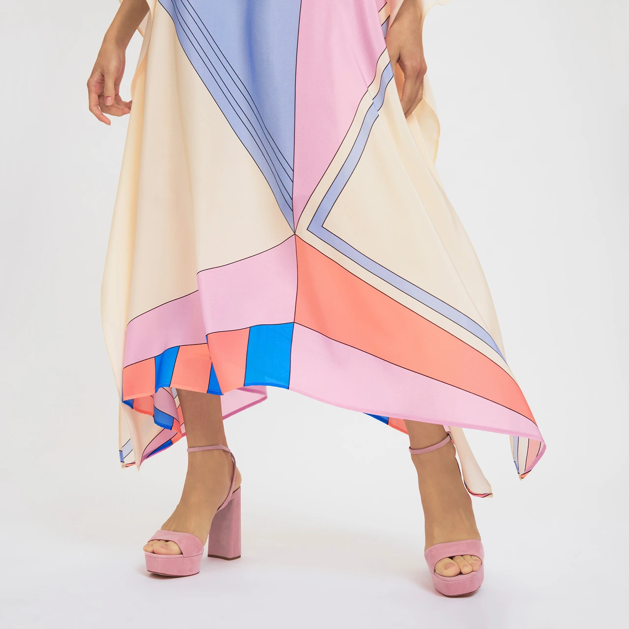 Soft Silk Crepe Kaftan, Women's Caftan image 6