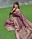 Banarasi Soft Silk Saree With Blouse image 6
