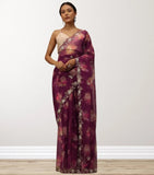 Soft Tabby Organza Saree With Blouse image 6