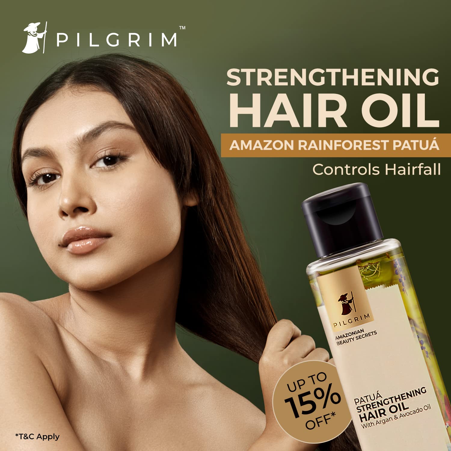 Pilgrim Patua Strengthening Hair Oil for Strong Silky Hair - 115 ml image 6