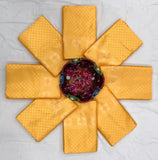 Yellow Color Soft Lichi Silk Sari image 6